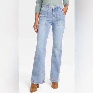 Knox Rose Light Blue Straight Leg Jeans